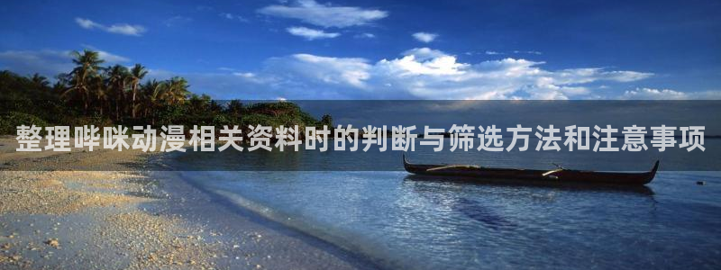 jojo的奇妙冒险动漫:整理哔咪动漫相关资料时的判断与筛选方法和注意事项